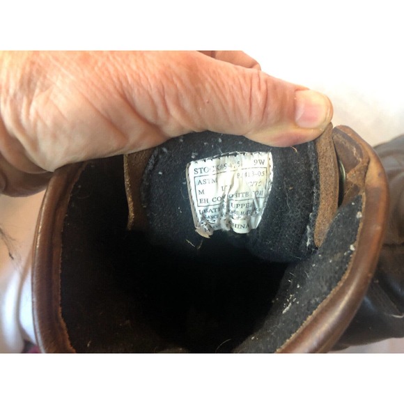 Golden Retriever Sz 9W Safety Toe Insulated Work Boots Brown Brown 10" VG - Picture 9 of 10